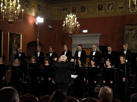 Choras „Ave sol“, dirigentas Andris Veismanis. E. Riškevičiūtės nuotr.