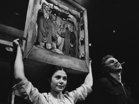 Eimuntas Nekrošius. „Duokiškio baladės. Dailininkė Nadežda Gultiajeva. Kauno valstybinis dramos teatras. 1978 m. LTMKM nuotr. 