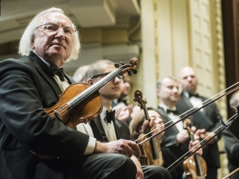 Eugenijus Urbonas Lietuvos kameriniame orkestre. D. Matvejevo nuotr.