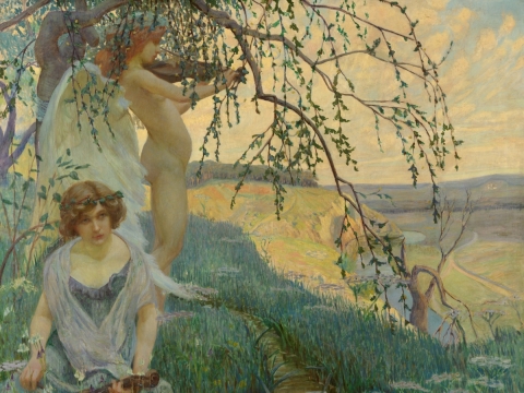 František Jakub, „Gamtos giesmė“. 1906 m. Banko „Česká spořitelna“ nuosavybė