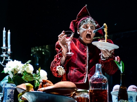 Scena iš spektaklio „Fantazijus“. L. Vansevičienės nuotr.