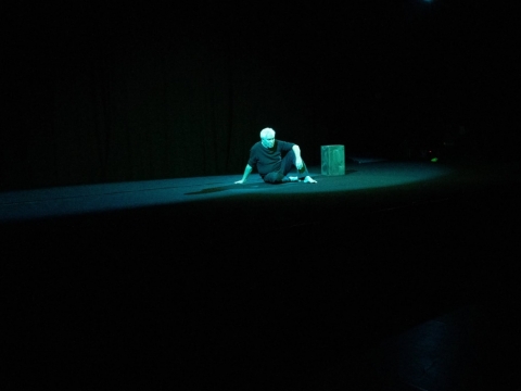 Scena iš spektaklio „Mano tėvas“. Vilniaus lenkų teatro „Studija“ archyvo nuotr.