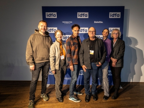 Filmo „Traukiniai“ komanda Amsterdamo kino festivalyje