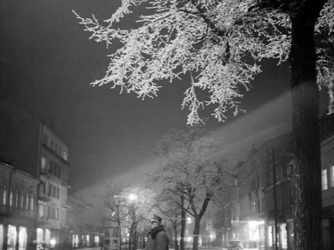 Vytautas Augustinas. Policininkas Laisvės alėjoje. Kaunas. 1933-1939 m.