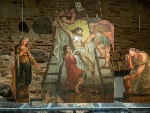 Ekspozicijos fragmentas. I. Juodytės nuotr. Bažnytinio paveldo muziejaus skaitmeninis archyvas