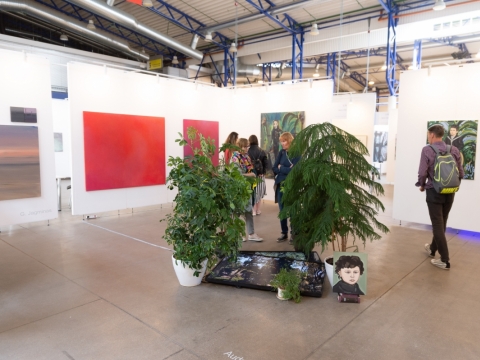 Galerijos stendas meno mugėje ArtVilnius19. R. Šeškaičio nuotr.