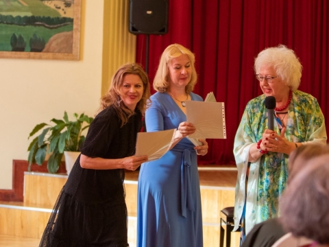 Guoda Gedvilaitė, Aleksandra Žvirblytė ir Veronika Vitaitė. Organizatorių nuotr.