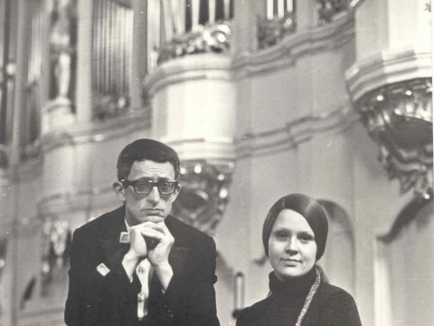 Giedrė Kaukaitė su Leopoldu Digriu. Liudo Ruikio nuotr.