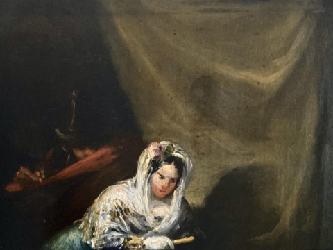 Francisco Goya, „Macha balkone“, Lvivo nacionalinė Boryso Voznyckio dailės galerija