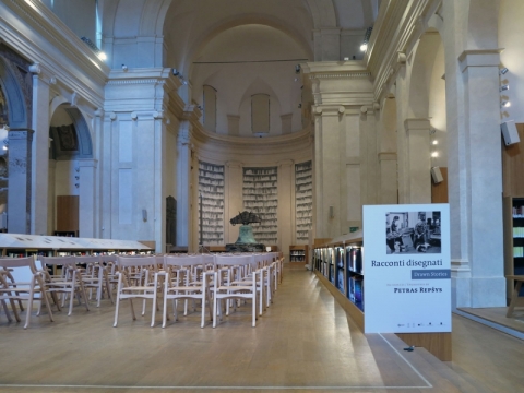 Bolonijos Meno ir istorijos biblioteka, parodos vaizdas