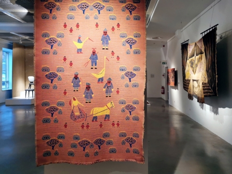 Parodos „Vladislovas Daujotas (1921–2009), tekstilininko dosjė“ fragmentas. V. Nomado nuotr.