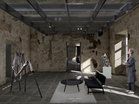 „IMPLMNT architects“ vizualizacija. LAF būsimas muziejus. Organizatorių nuotr. 