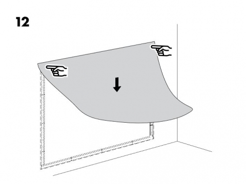 Ikea instrukcija, kaip prisiklijuoti paveiklą prie sienos, nuotr. šaltinis ikea.lt