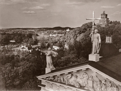 Janas Bułhakas, „Antakalnio panorama iš Katedros varpinės bokšto“. 1912–1913 m. Lietuvos nacionalinis muziejus