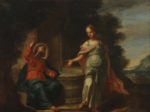 Jėzus su samariete. XIX a.