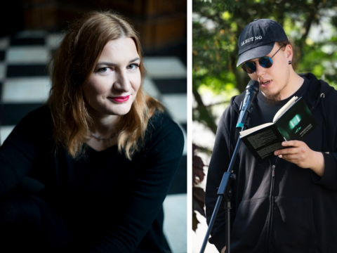Giedrė Kazlauskaitė (aut. M. Požerskytė) ir Dovydas Grajauskas G. Lukoševičiaus fotokoliažas
