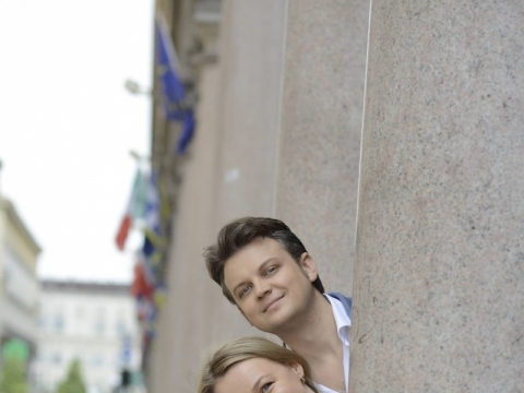 Julia Novikova ir Dmytro Popovas. LVSO nuotr.
