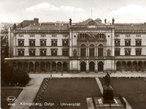 Karaliaučiaus universitetas. Atvirukas iš Bibliotekos fondų