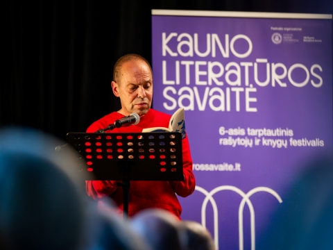 Kauno literatūros savaitė. Valdas Papievis. J. Petronio nuotr.
