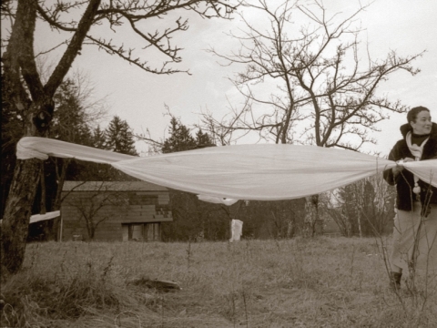 Kazimiera Zimblytė Jeruzalės sode, 1978 m. (archyvinė nuotr.)