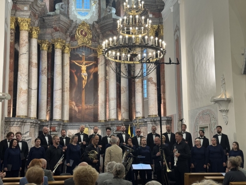 Koncerto akimirka. E. Kasteckaitės nuotr.