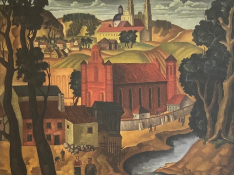 Leon Kosmulski, „Miesto peizažas“. 1936 m.