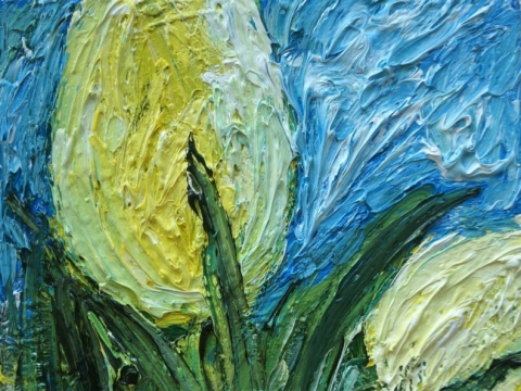 Kristina Česonytė, „Geltonos tulpės“. 2015 m.