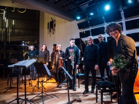 „LENsemble“ ir vadovas Vykintas_Baltakas. T. Tereko nuotr.