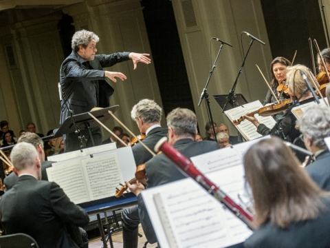 Lietuvos kamerinis orkestras, dirigentas Andreas Speringas. D. Matvejevo nuotr.