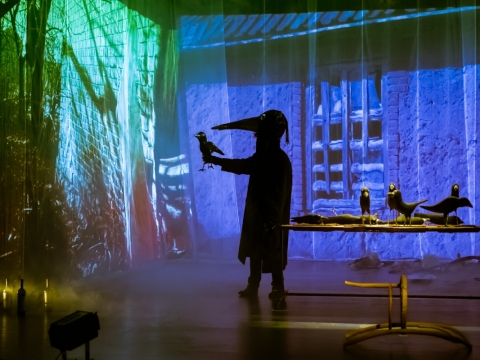 Scena iš spektaklio „Šišion“. D. Bielkausko nuotr.