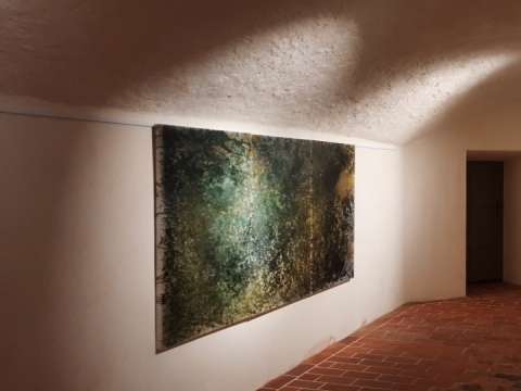 Lauros Marijos Šalkauskienės parodos „Fonas“ fragmentas. Organizatorių nuotr.