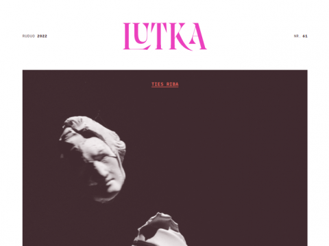 LUTKA žurnalo viršelyje – kadras iš spektaklio „Doriano Grėjaus portretas“. L. Vansevičienės nuotr.
