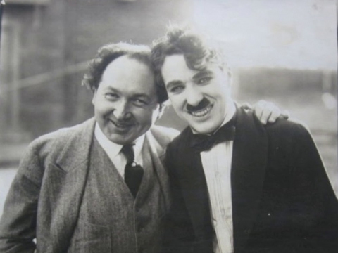 Leopold Godowsky ir Charlie Chaplin. hilobrow.com nuotr.