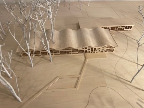 Lietuvos paviljonui skirti architektūros objektų maketai