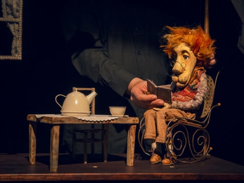 Scena iš spektaklio „Liūtas ir Paukštis“. D. Stankevičiaus nuotr.
