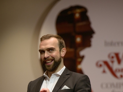Modestas Sedlevičius tarptautiniame V. Noreikos dainininkų konkurse. M. Aleksos nuotr.