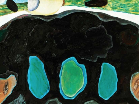 Marija Teresė Rožanskaitė, „Žemės gelmės“. 1976 m.