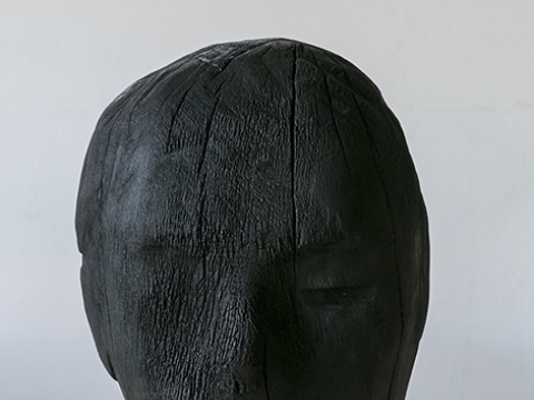 Tomo Vaičaičio skulptūra iš ciklo "Galvos", 2016-2017 m.
