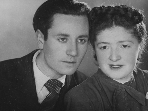Olga Šteinberg ir Aleksandras Livontas. Kaunas, 1947 m. Asmeninio archyvo nuotr.