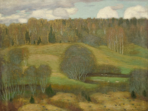 Petras Kalpokas, „Rudeniškas peizažas“. 1904 m.