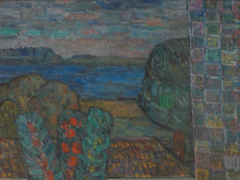 Algirdas Petrulis, „Sutemos“. 1976 m. Lietuvos dailės muziejus. A. Lukšėno nuotr.