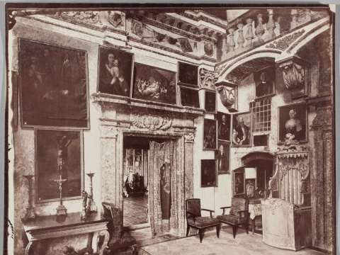 Pidhircių rūmų koplyčios, įrengtos centriniame rizalite, dalis. Edward Trzemski, 1843–1905. Apie 1880. Nacionalinis muziejus Varšuvoje 
