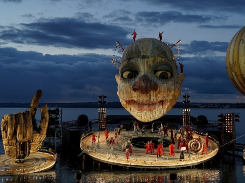 „Rigoletas“ Brėgenco scenos menų festivalyje. ©Bregenzer Festspiele/K. Forster nuotr.