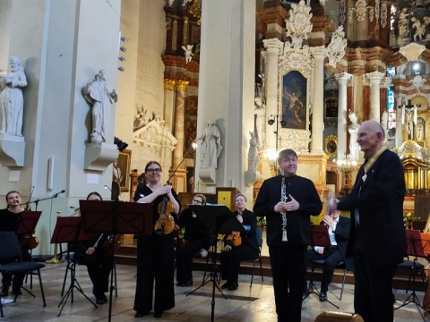 Robertas Beinaris, Gediminas Kviklys, ansamblis „Musica humana“. A. Radvilaitės nuotr.