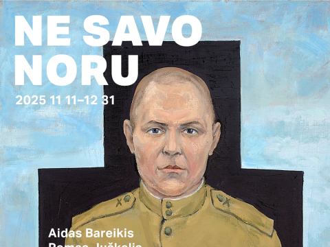 Romanas Vilkauskas, „Kareiviškas autoportretas“. 1977, drobė, aliejus. Šeimos nuosavybė
