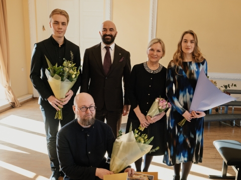 Simonas Miknius, Albertas Šekštelo, Audronė Pšibilskienė, Emilija Grigaliūnaitė, Mārtiņš Viļums. G. Matkutės nuotr.