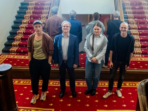 Andrius Katinas, Audronis Imbrasas, Ana Ablamonova ir Andrius Jevsejevas. I. Juodytės nuotr.