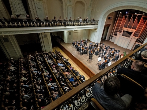 Sergejus Krylovas ir Lietuvos kamerinis orkestras. D. Matvejevo nuotr.