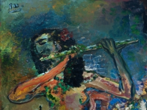 Algis Skačkauskas, „Fleitistė“. 1991 m. „Lewben Art Foundation“