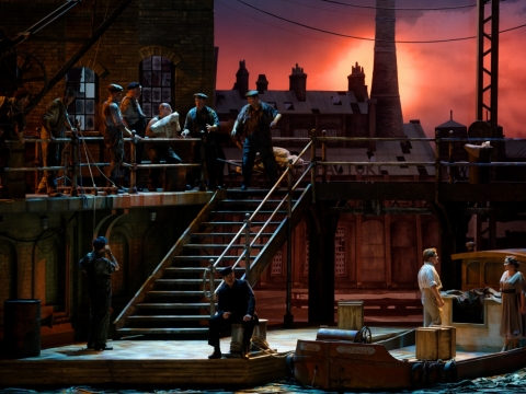 Scena iš operos „Skraistė“. M. Aleksos nuotr.
